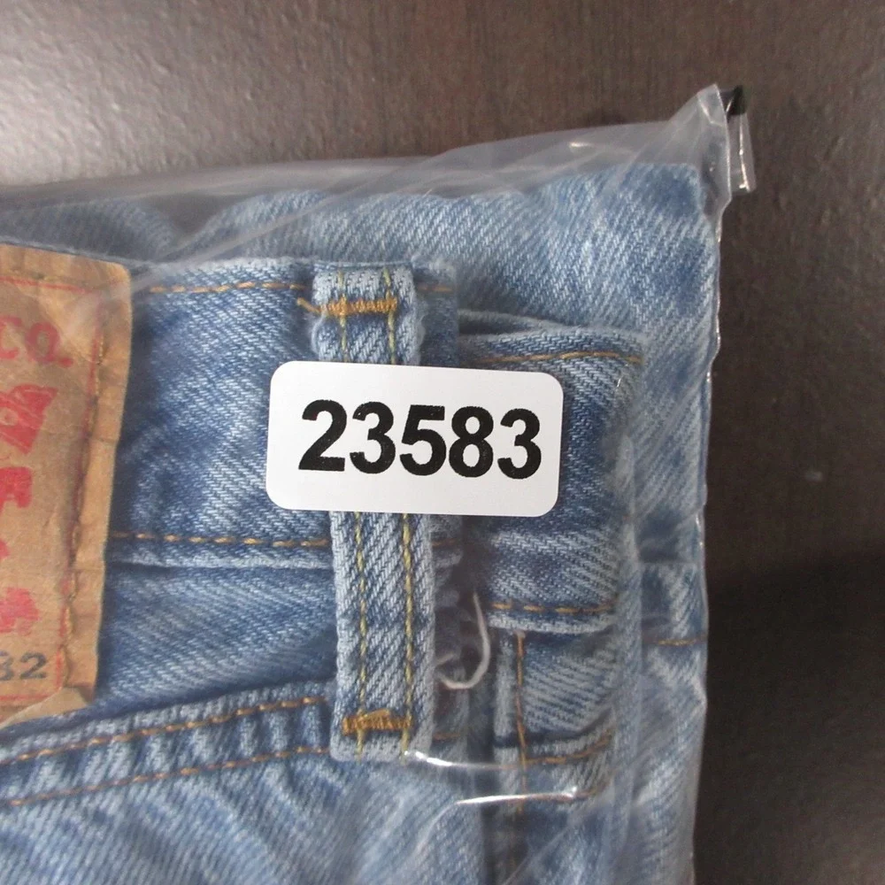 Levis Jeans Mens 32x29 (Tag 32x32) Blue 565 Loose Straight Baggy Fade Denim Pant
